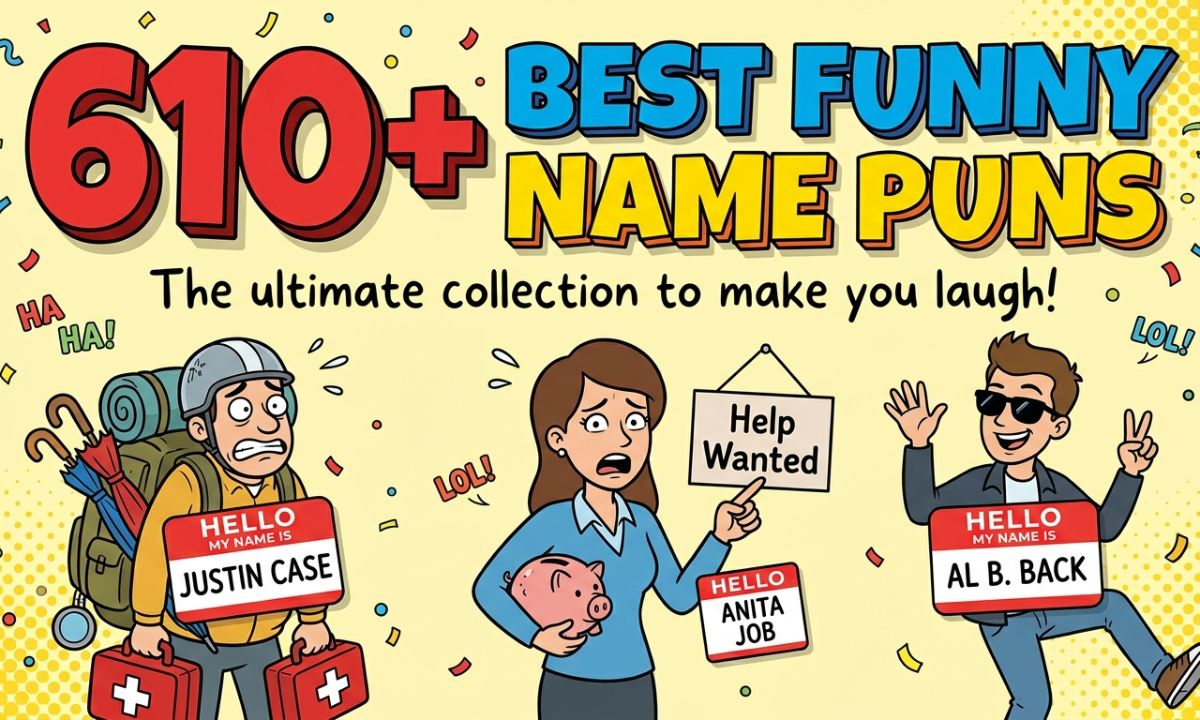 610+ Best Funny Name Puns
